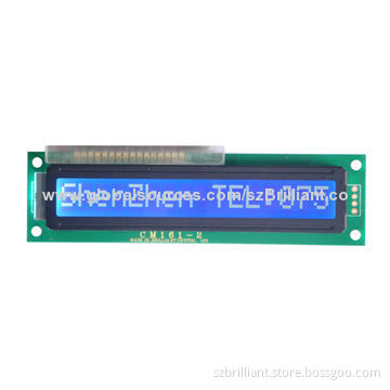 16x1 Monochrome LCD Display Module, Pins Connection, Supports 3/5V, COB Style, SPLC780